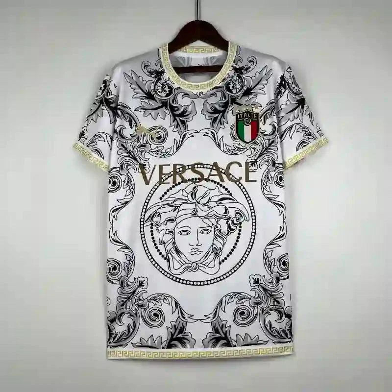 Maillot Italie Versace Blanc 2023