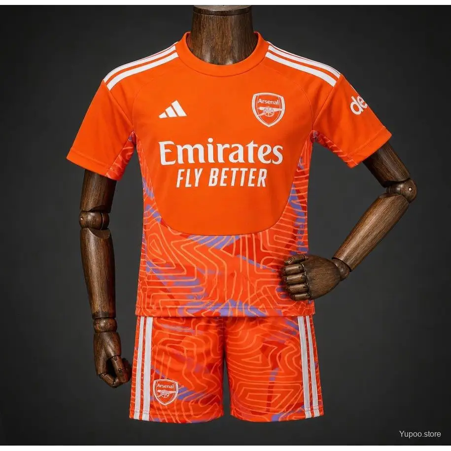 Kit enfant Arsenal Gardien 2026/2027 Orange