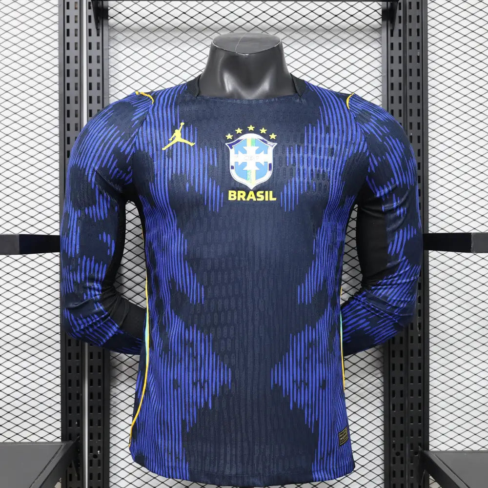 Maillot Brésil Coupe du Monde 2026 Extérieur Manches longues — Player