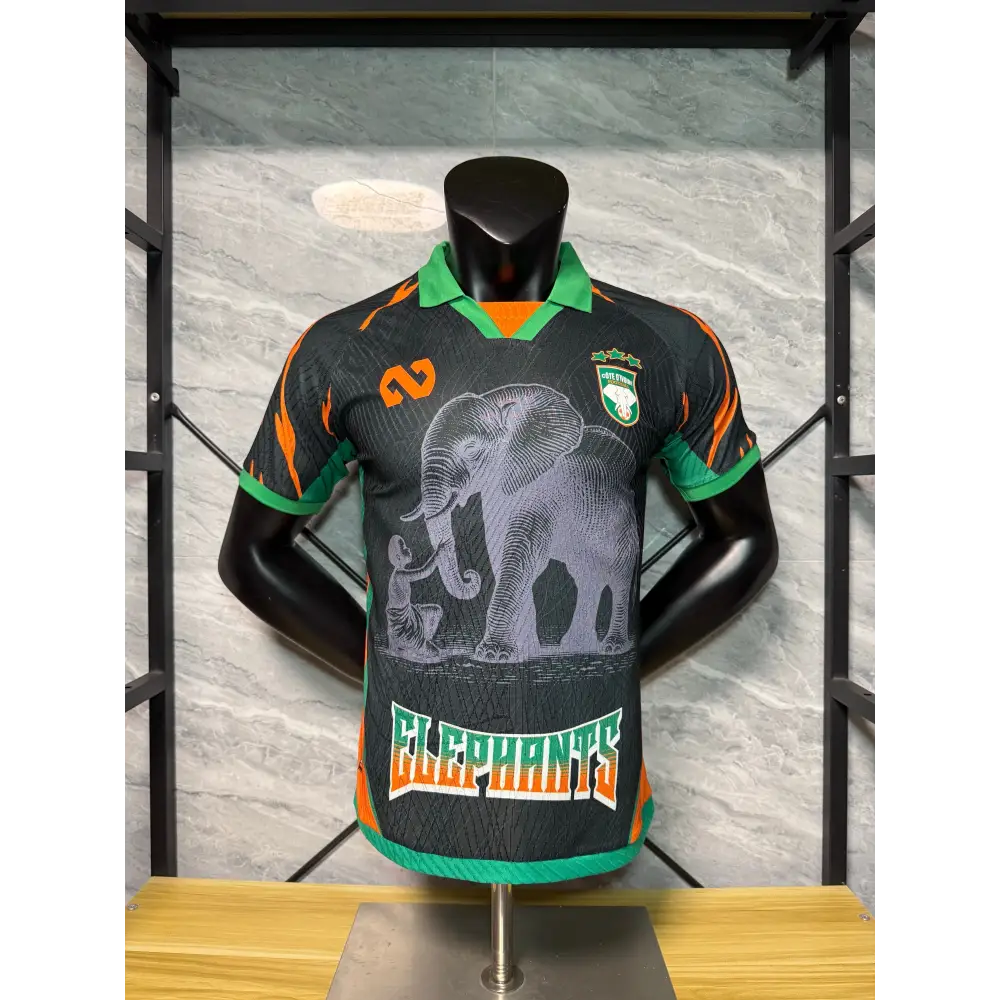 Maillot Cote d'Ivoire Concept Noir Elephant 2025/2026 — Player