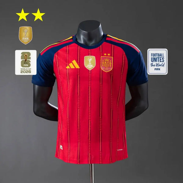 Maillot Espagne Domicile — Player Coupe du Monde 2026 2 étoiles