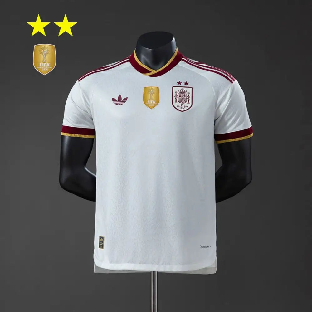 Maillot Espagne Extérieur — Player Coupe du Monde 2026 2 étoiles