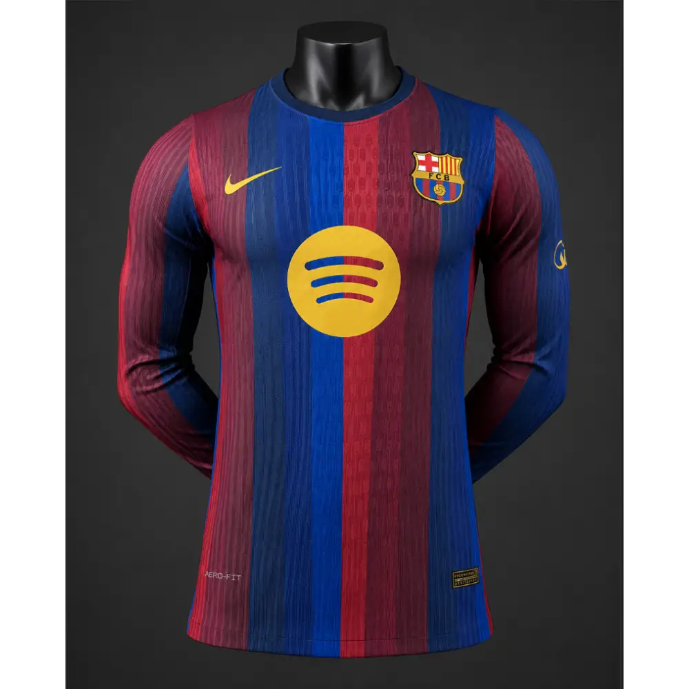 Maillot FC Barcelone Domicile 2026/2027 manches longues — Player