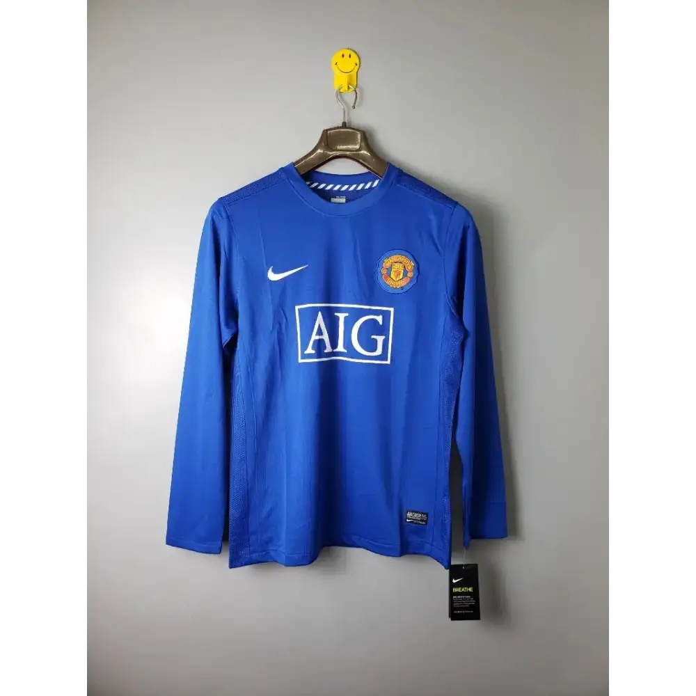 Maillot Manchester United 2007-2008 Extérieur Manches Longues