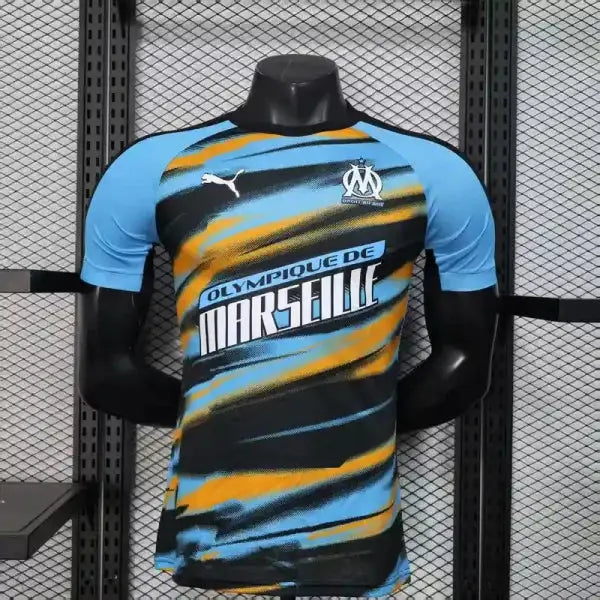 Maillot OM Olympique de Marseille Pre-Match Bleu/Orange 2025/2026 — Player