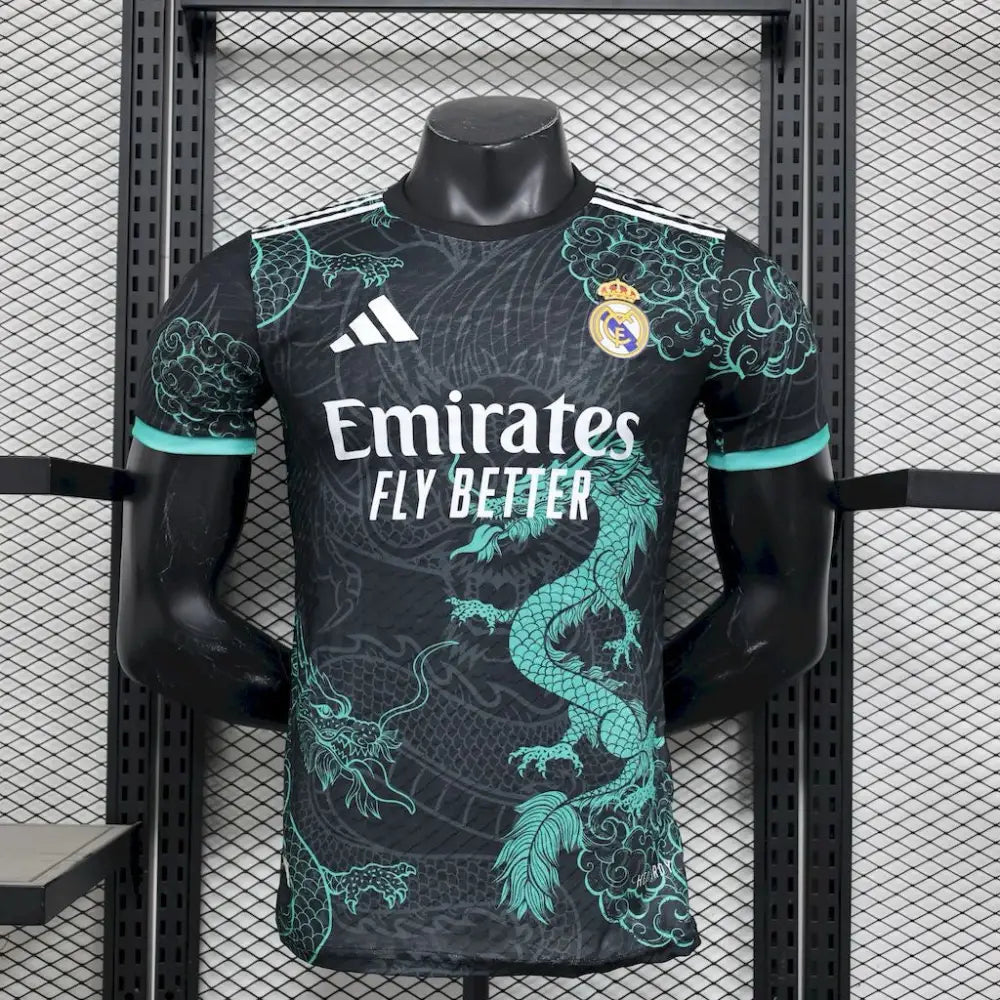 Maillot Real Madrid Dragon Noir et Vert 2025/2026