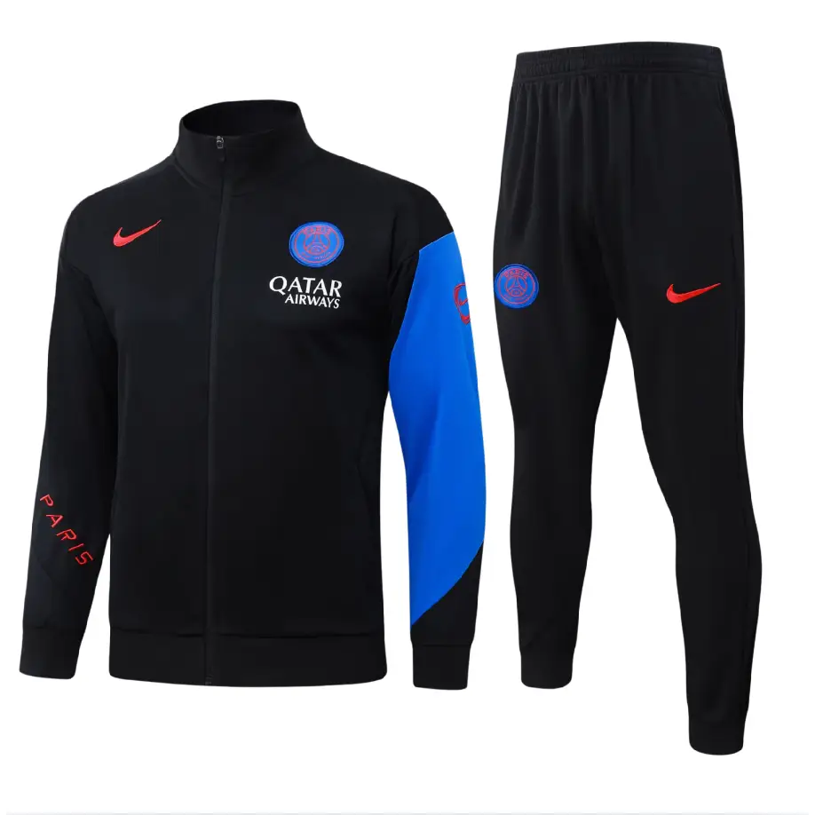 Survêtement enfant psg noir et bleu 2025/2026