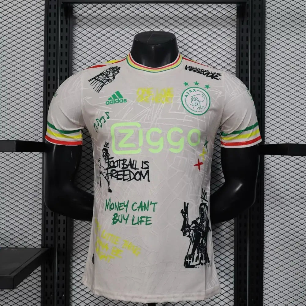 Maillot Ajax Amsterdam Bob Marley khaki 2025/2026