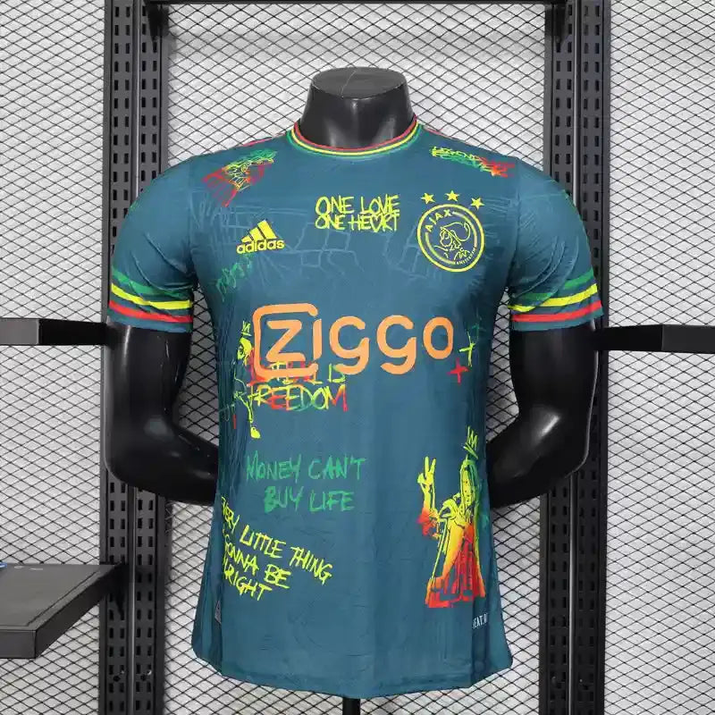 Maillot Ajax Amsterdam Bob Marley Vert 2025/2026 — Player