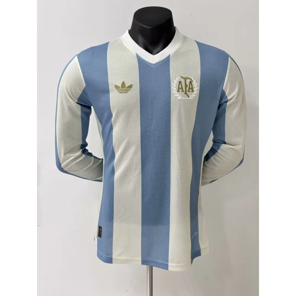 Maillot Argentine Domicile 50th Anniversary Manches Longues 2024