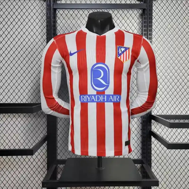 Maillot Atlético Madrid Domicile Manches Longues Joueur 2025/2026 — Player