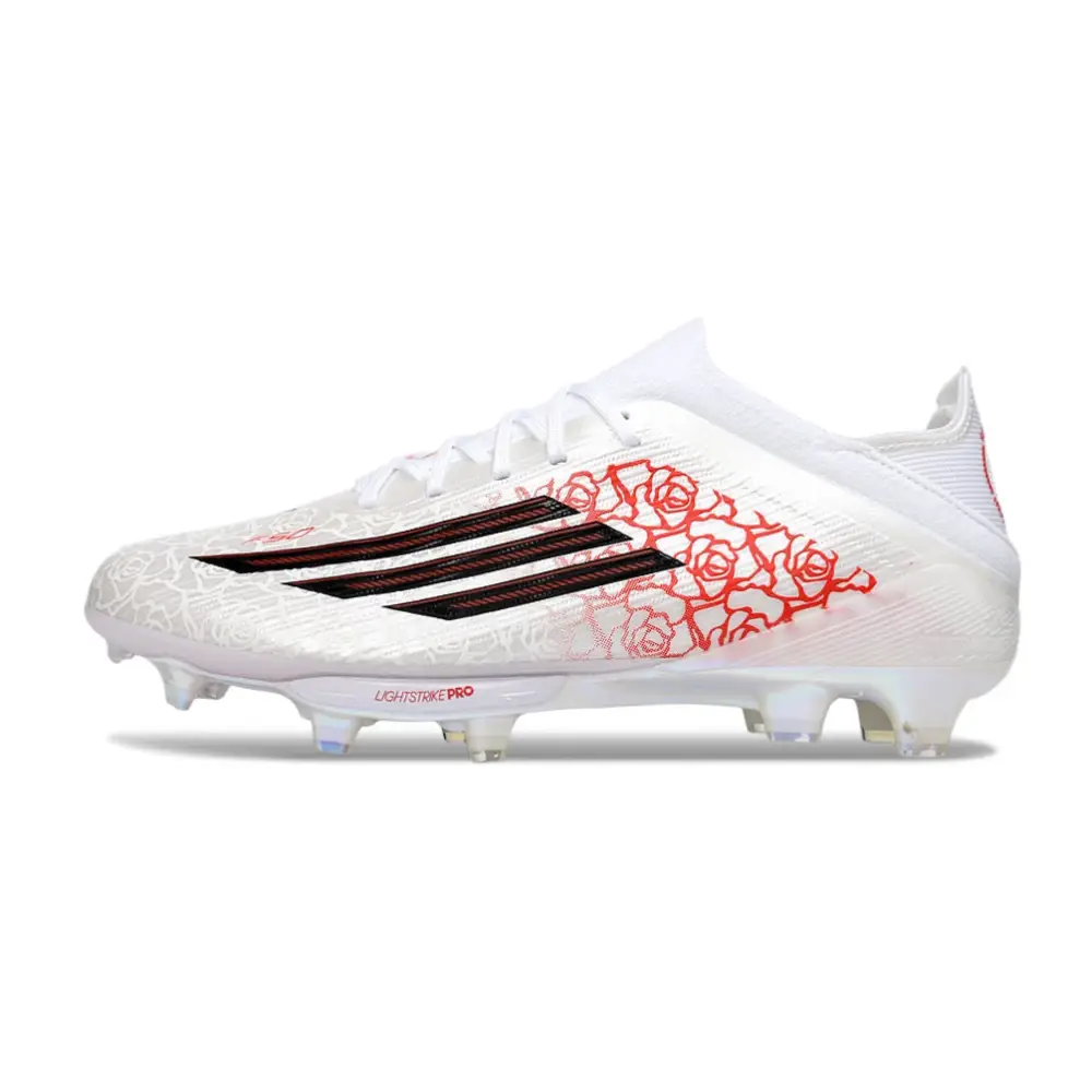 Maillot Crampons Adidas F50 Blanche et rouge