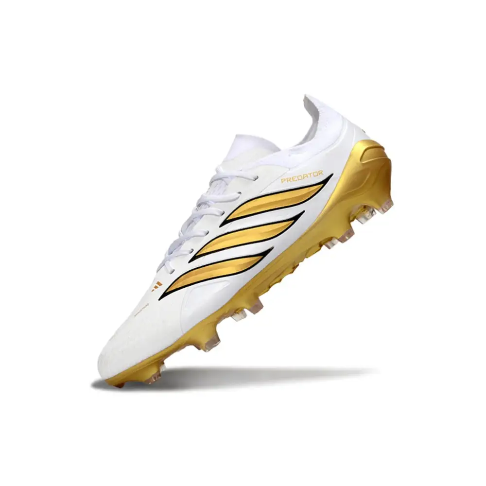 Maillot Crampons Adidas Predator Blanc et Or