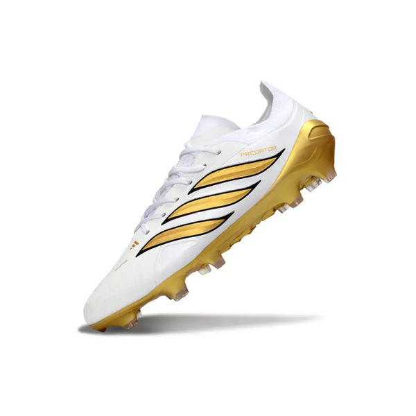 Maillot Crampons Adidas Predator Blanc et Or