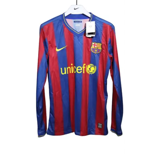 Maillot FC Barcelone Retro Domicile Manches Longues 2009/2010
