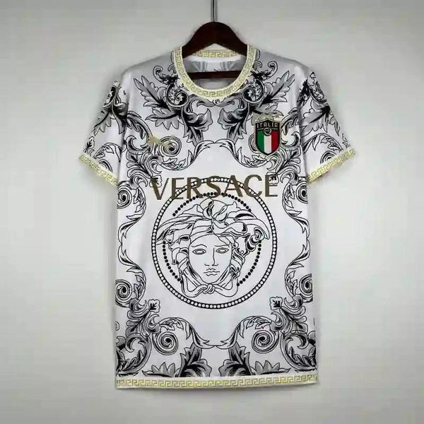 Maillot Italie Versace Blanc 2023