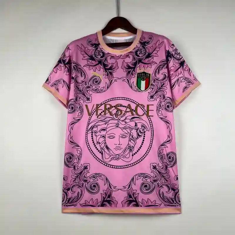 Maillot Italie Versace Rose 2023
