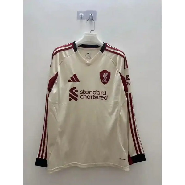 Maillot Liverpool Extérieur Manches Longues 2025/2026