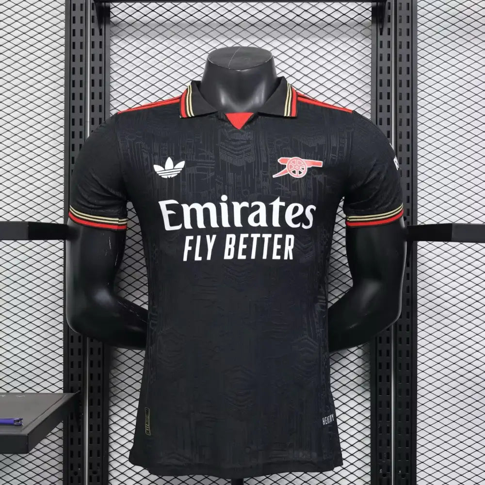Maillot Arsenal Noir 2025/2026 — Player