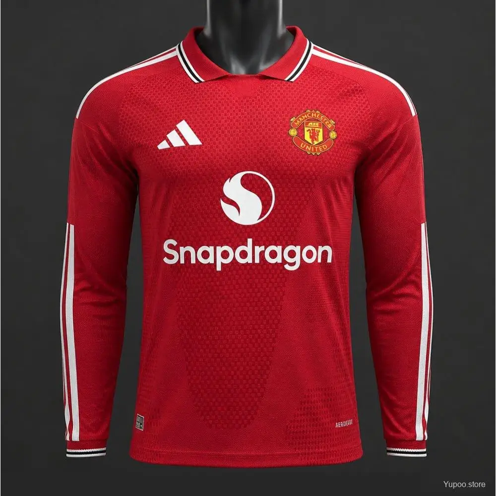 Maillot Manchester United Domicile 2026/2027 manches longues — Player