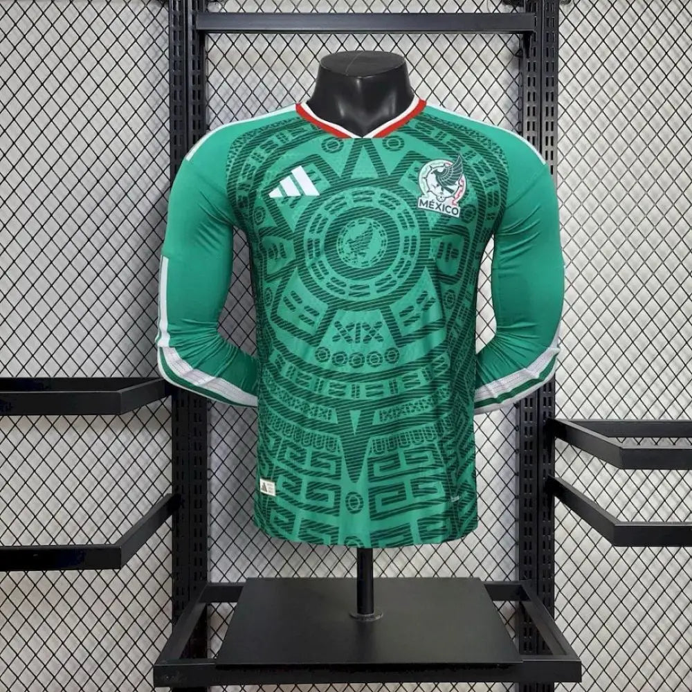 Maillot Mexique Domicile manches longues Coupe du Monde 2026 — Player