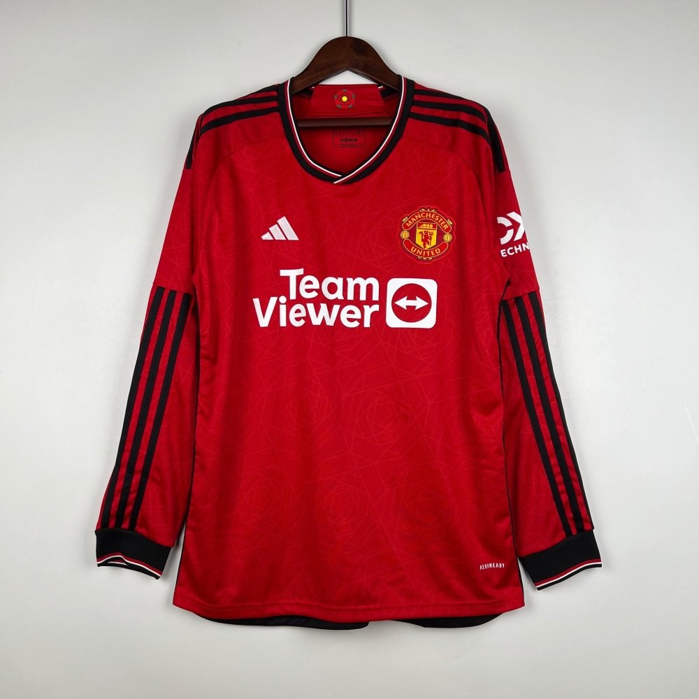 Maillot Manchester United Domicile Manches Longues 2023/2024