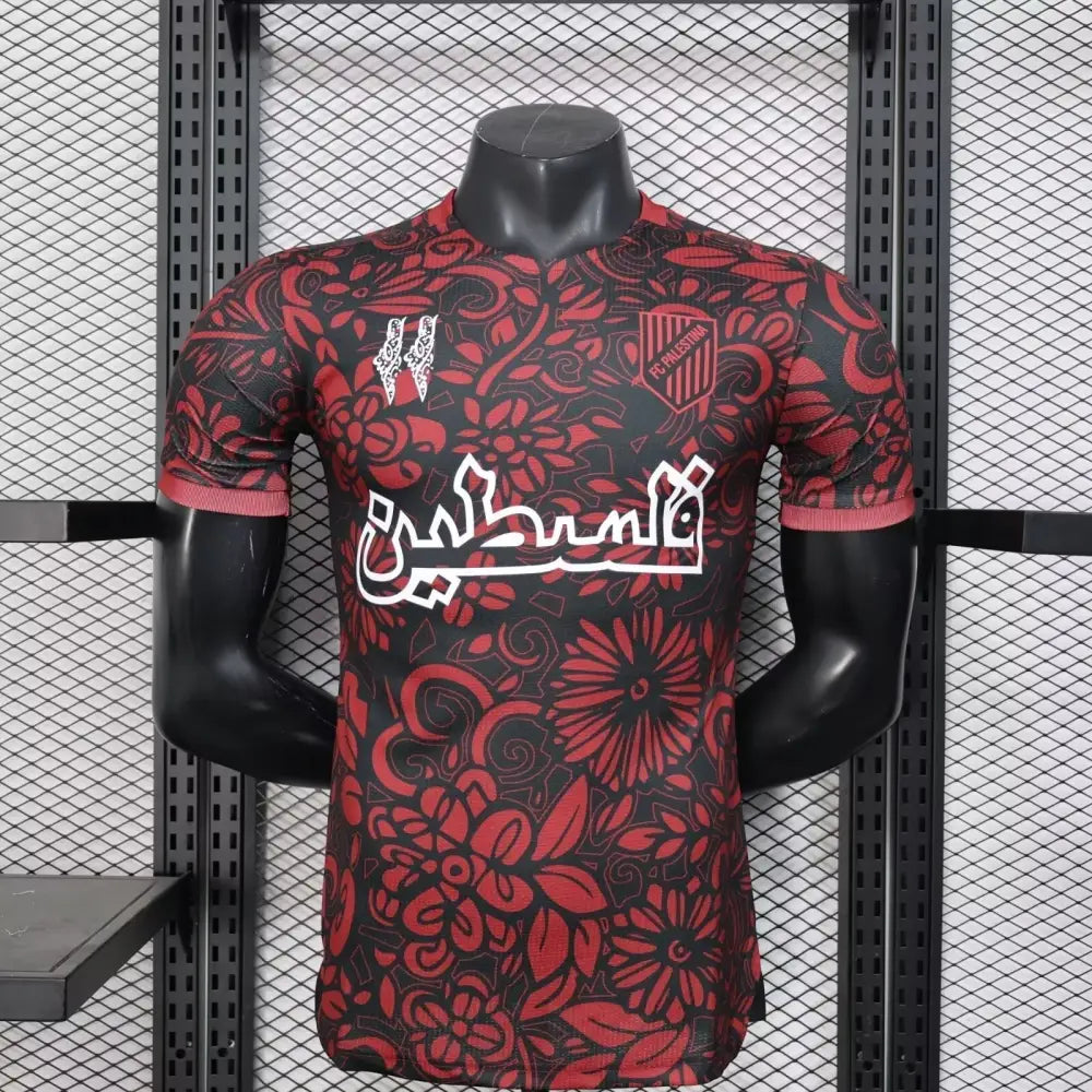 Maillot Palestine Rouge/Noir 2025/2026 — Player