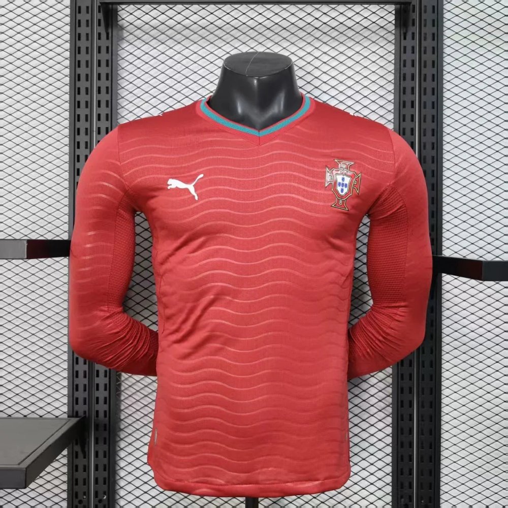 Maillot Portugal Domicile Manches Longues 2026 — Player