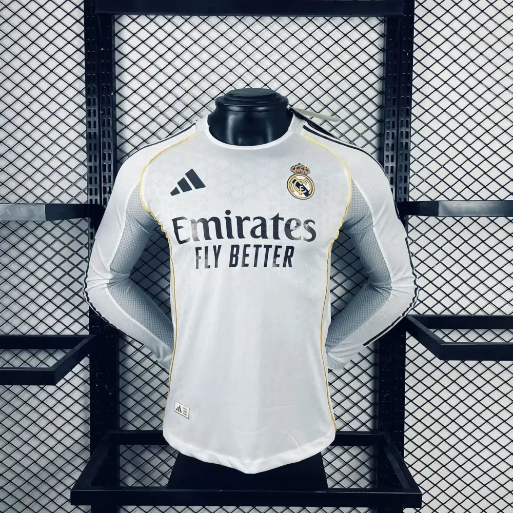 Maillot Real Madrid Domicile Manches Longues 2025/2026 — Player