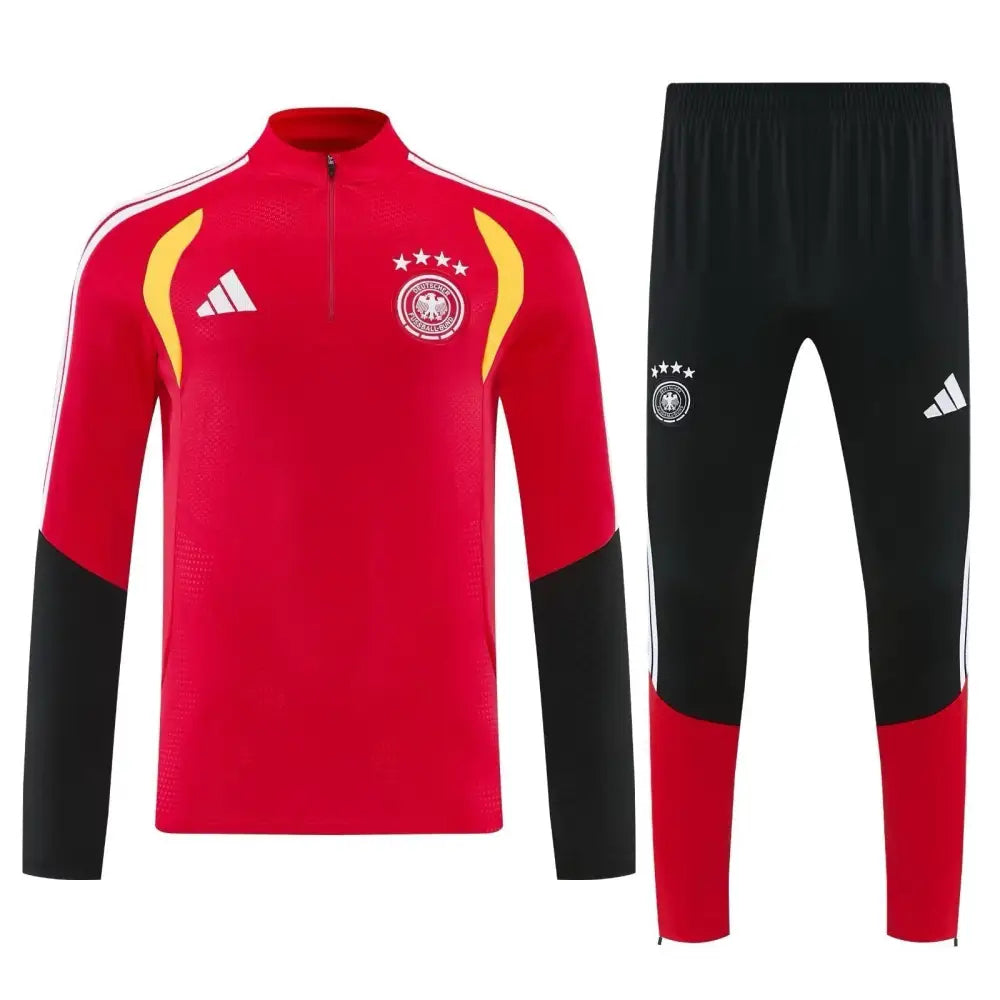 Survêtement Allemagne rouge Coupe du Monde 2026