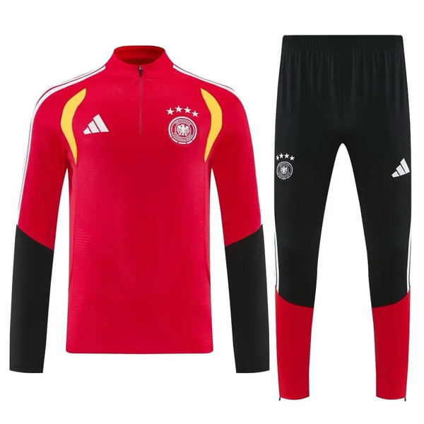 Survêtement Allemagne rouge Coupe du Monde 2026